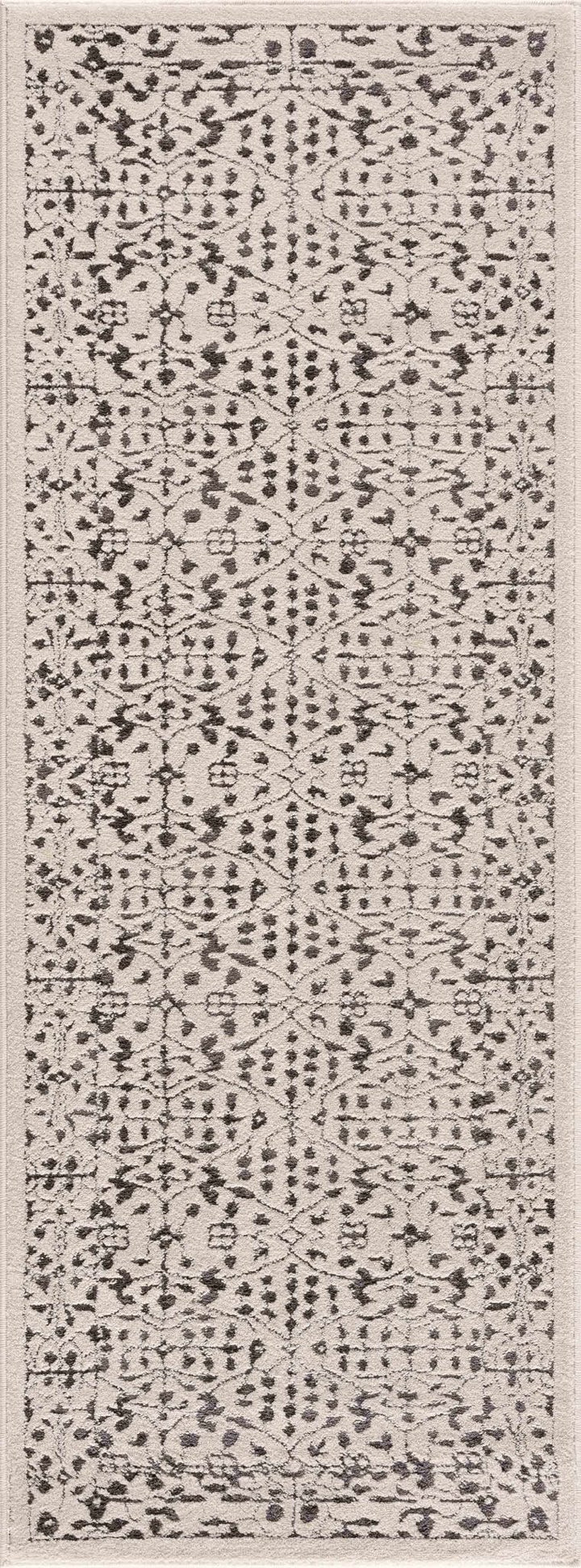 Antique Design Beige and Charcoal Traditional area rug - The Rug Decor