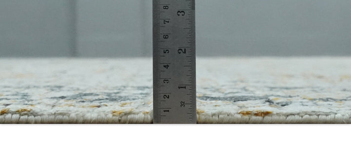 Antique look Aqua, Gold and Charcoal Hand Knotted Carved Texture Traditional Oriental Oushak 8x10 wool Area Rug - The Rug Decor