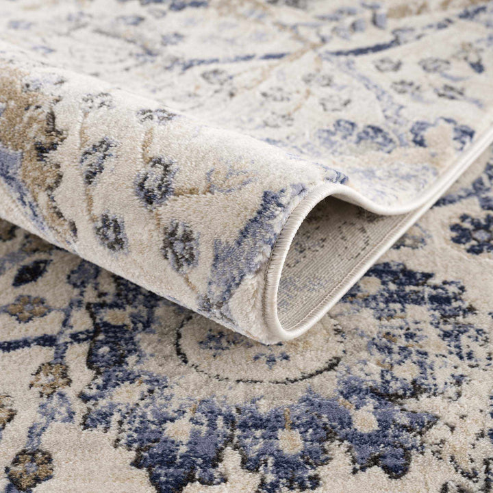 Antique Style Beige and Purple Traditional Oriental Oushak rug - The Rug Decor