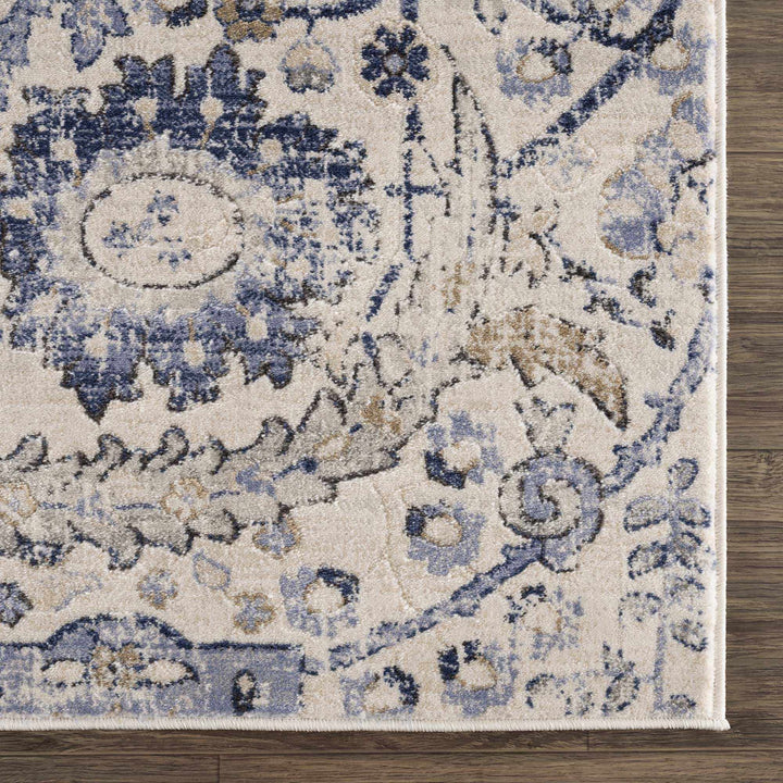 Antique Style Beige and Purple Traditional Oriental Oushak rug - The Rug Decor