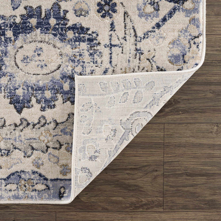 Antique Style Beige and Purple Traditional Oriental Oushak rug - The Rug Decor
