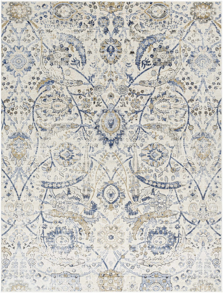 Antique Style Beige and Purple Traditional Oriental Oushak rug - The Rug Decor