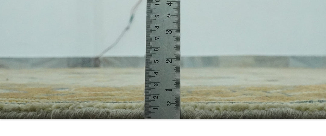 Beige and Gold 8x10 Traditional Oriental Oushak wool Rug - The Rug Decor