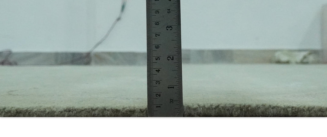 Beige and Silver Modern Abstract Hand loom 6x9 wool and Viscose Area Rug - The Rug Decor