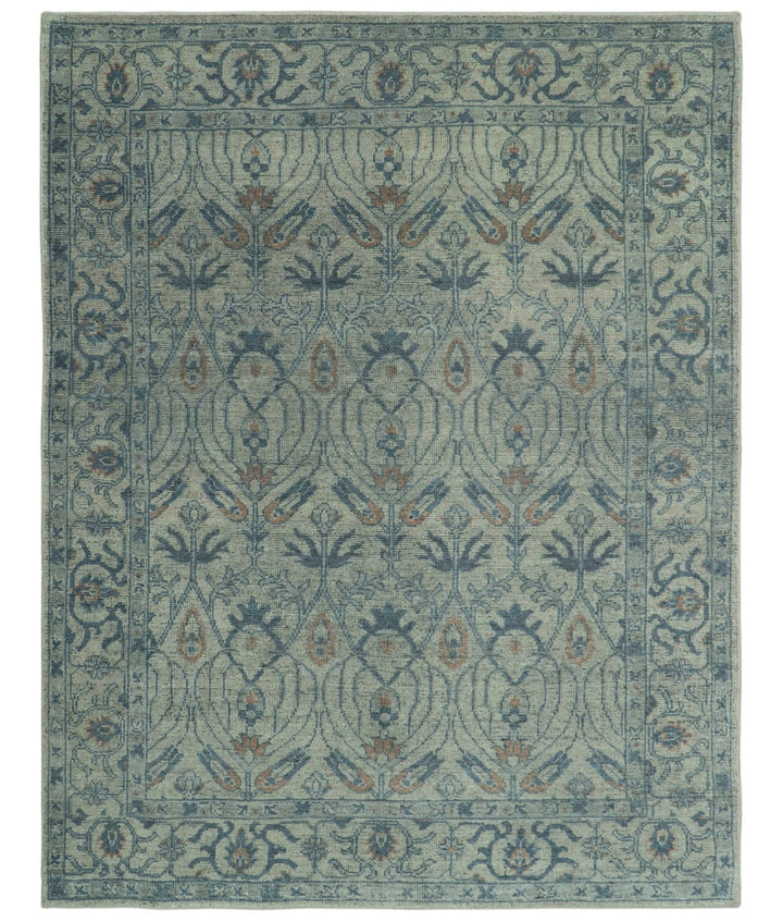 Custom Made Antique Style Gray, Taupe and Gray Traditional Design wool Rug - The Rug Decor