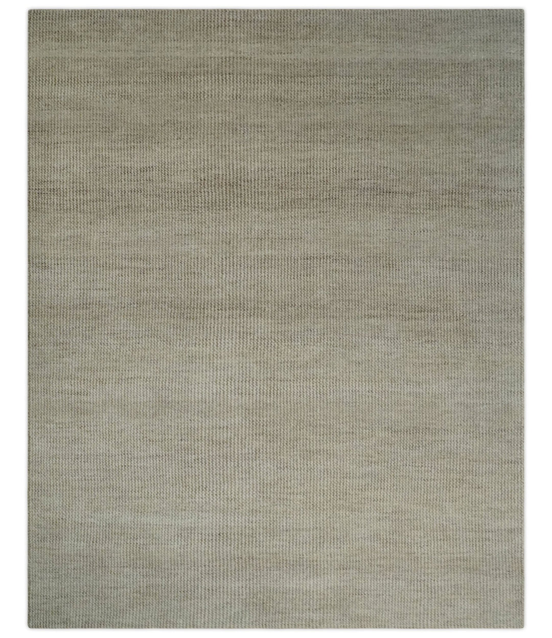 Custom Made Contemporary Beige and Ivory Hand Knotted Rug Area Rug - The Rug Decor