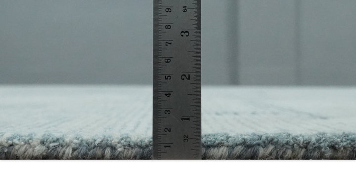 Custom Made Hand Tufted Ivory, Silver, Gray and Charcoal Modern Abstract Design Rug - The Rug Decor