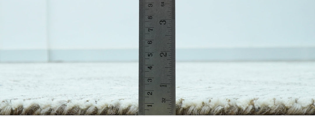 Custom Made Modern Chevron Ivory And Brown Hand Tufted Wool Area Rug - The Rug Decor