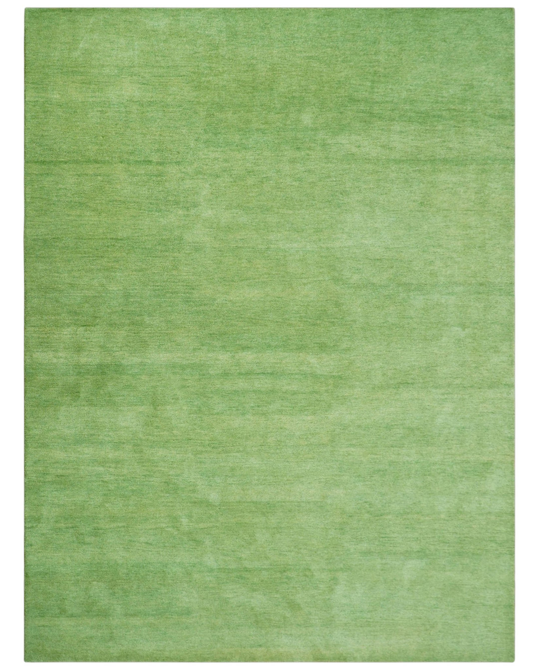 Custom Made solid Green Woolen Hand Tufted contemporary area Rug - The Rug Decor
