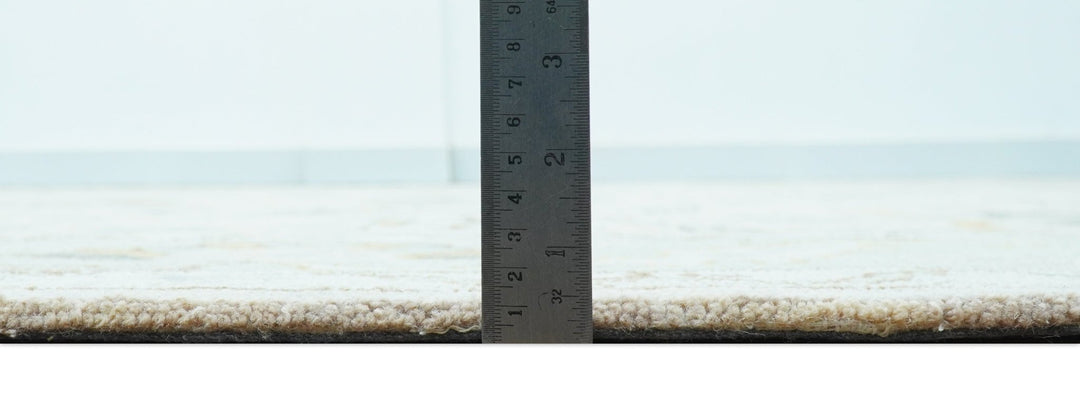 Custom Made Traditional Design Beige Peach Hand Tufted Wool Area Rug - The Rug Decor