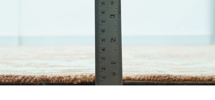 Custom Made Traditional Oriental Rust And Ivory Hand Tufted Wool Area Rug - The Rug Decor