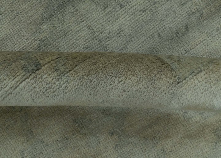 Gray And Beige Traditional Oushak Design 5.8x8.6 Hand Knotted Wool Area Rug - The Rug Decor
