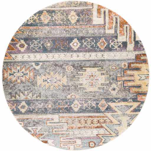 Gray, Beige and Gold Traditional Southwestern Multi size Area Rug - The Rug Decor