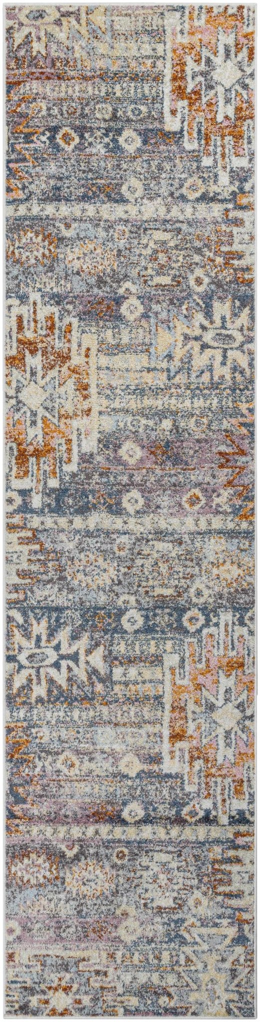Gray, Beige and Gold Traditional Southwestern Multi size Area Rug - The Rug Decor