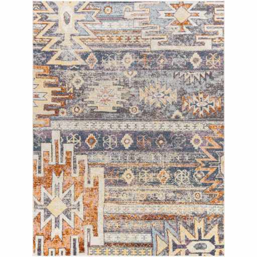 Gray, Beige and Gold Traditional Southwestern Multi size Area Rug - The Rug Decor