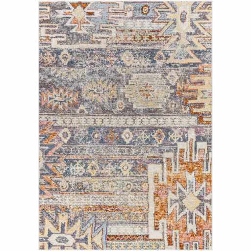 Gray, Beige and Gold Traditional Southwestern Multi size Area Rug - The Rug Decor