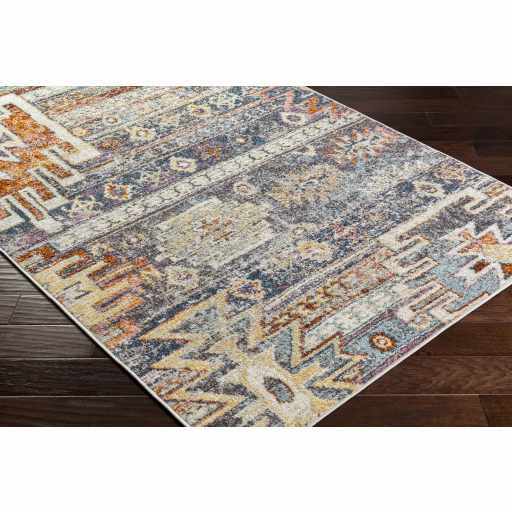 Gray, Beige and Gold Traditional Southwestern Multi size Area Rug - The Rug Decor
