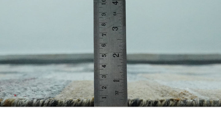 Gray, Charcoal, Ivory and Beige Modern Geometrical 5x8 Pet yarn Area Rug - The Rug Decor