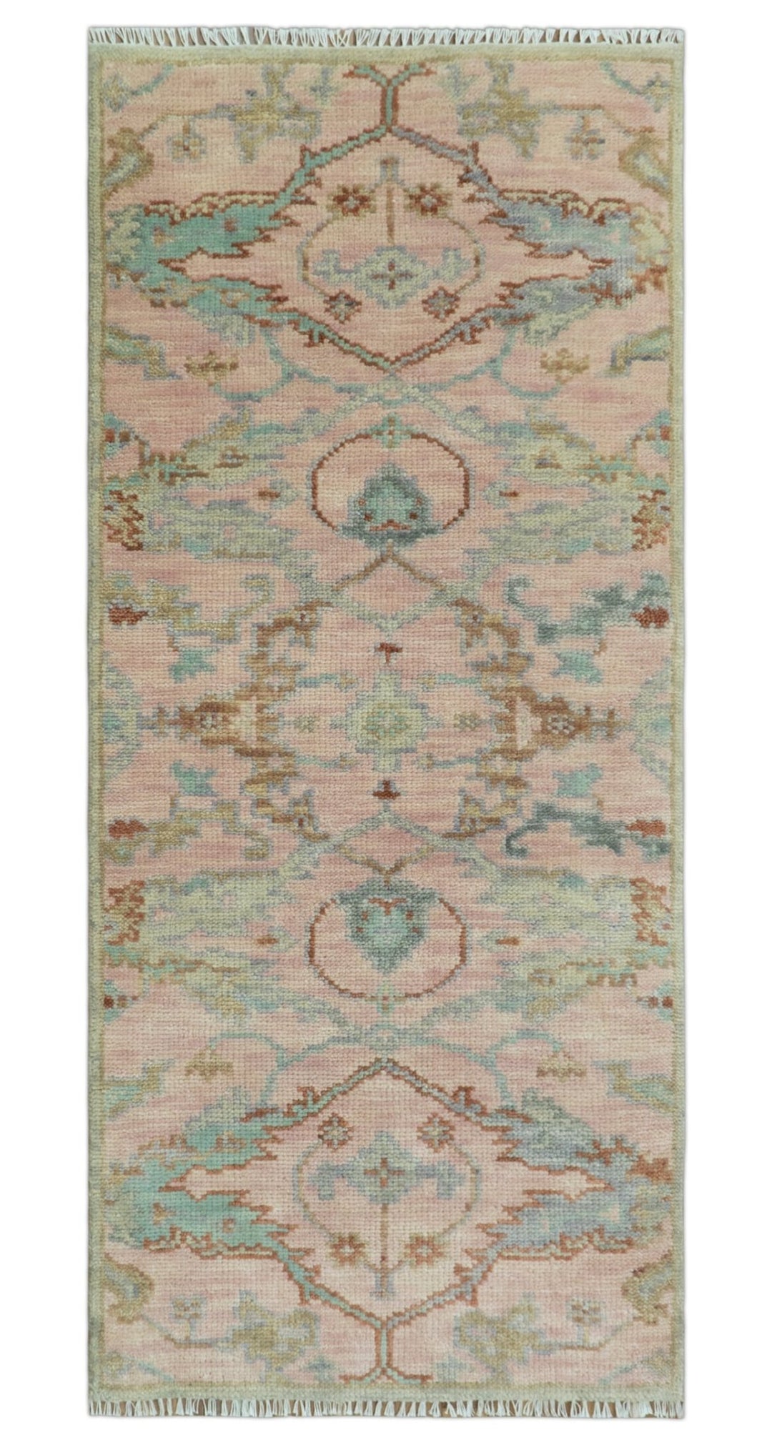 Hand Knotted Light Pink Oriental Oushak Multi Size Traditional Wool Area Rug, Living Room and Bedroom Rug - The Rug Decor
