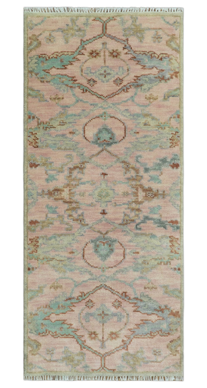 Hand Knotted Light Pink Oriental Oushak Multi Size Traditional Wool Area Rug, Living Room and Bedroom Rug - The Rug Decor