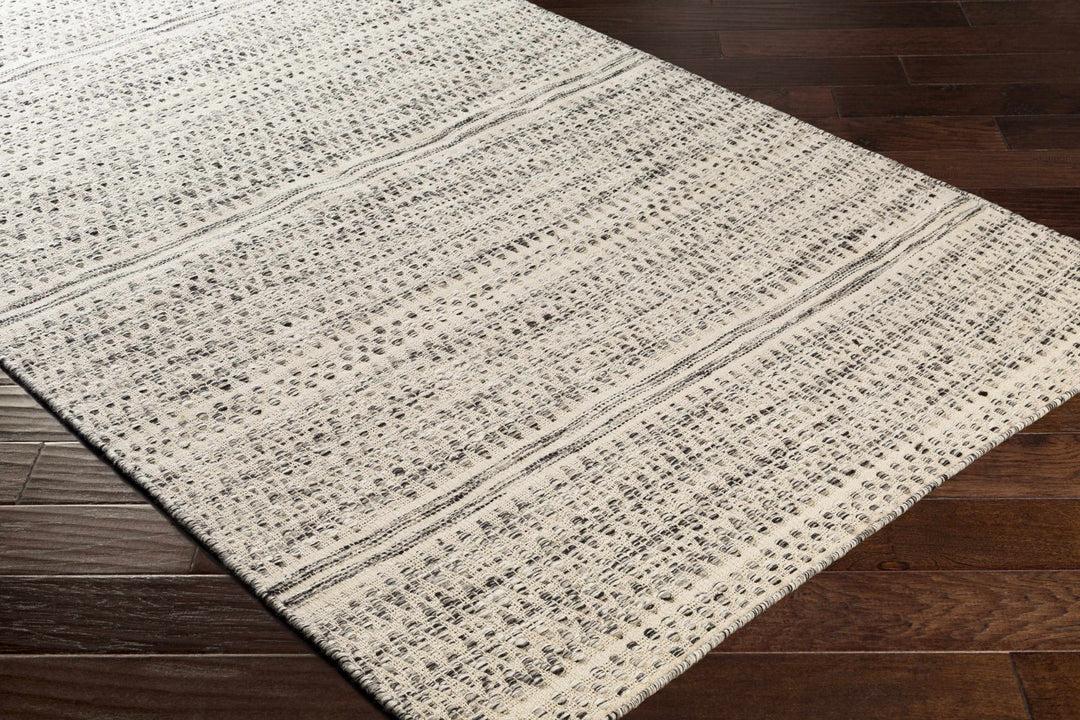 Hand Woven Beige, Charcoal and Gray Chevron Design Multi size wool area Rug - The Rug Decor