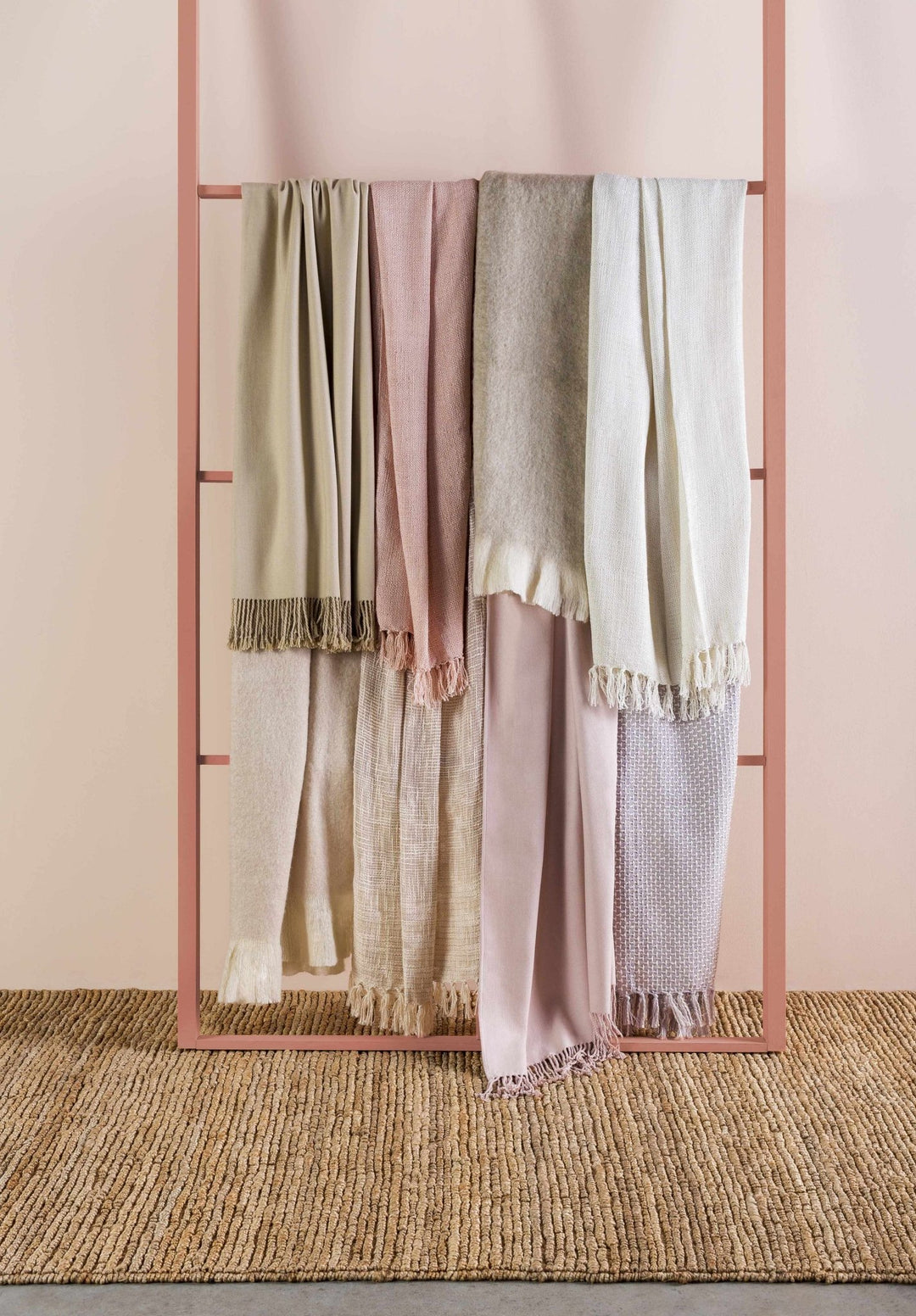 Hand woven Natural Brown Stripes Texture Chunky Jute Multi size Area Rug - The Rug Decor