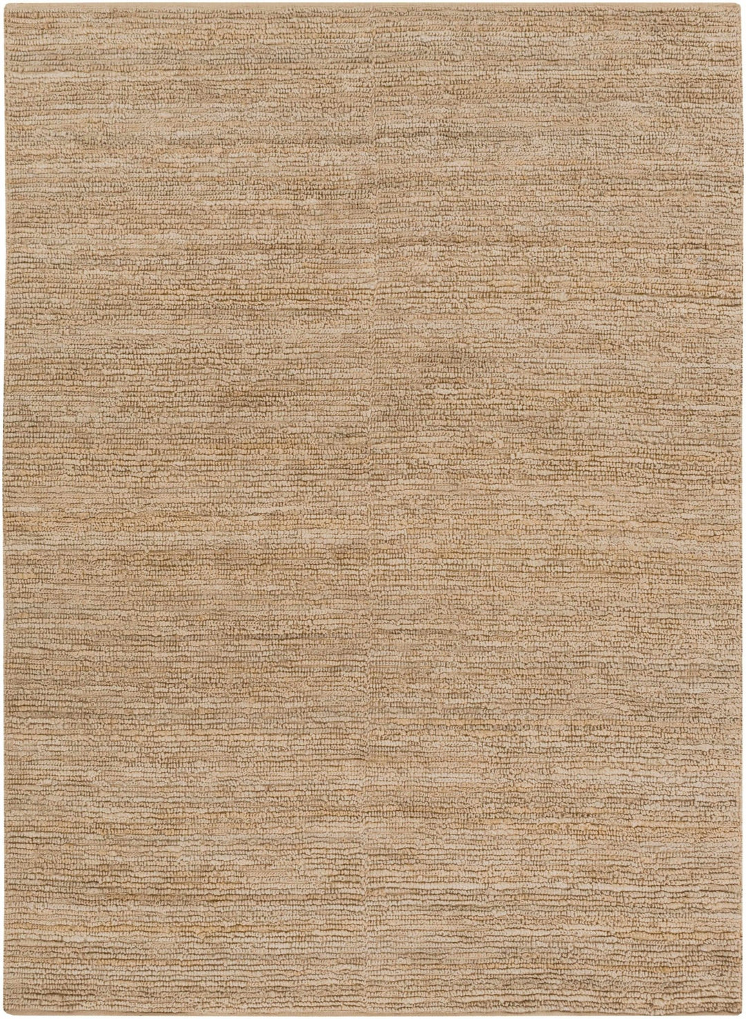 Hand woven Natural Brown Stripes Texture Chunky Jute Multi size Area Rug - The Rug Decor
