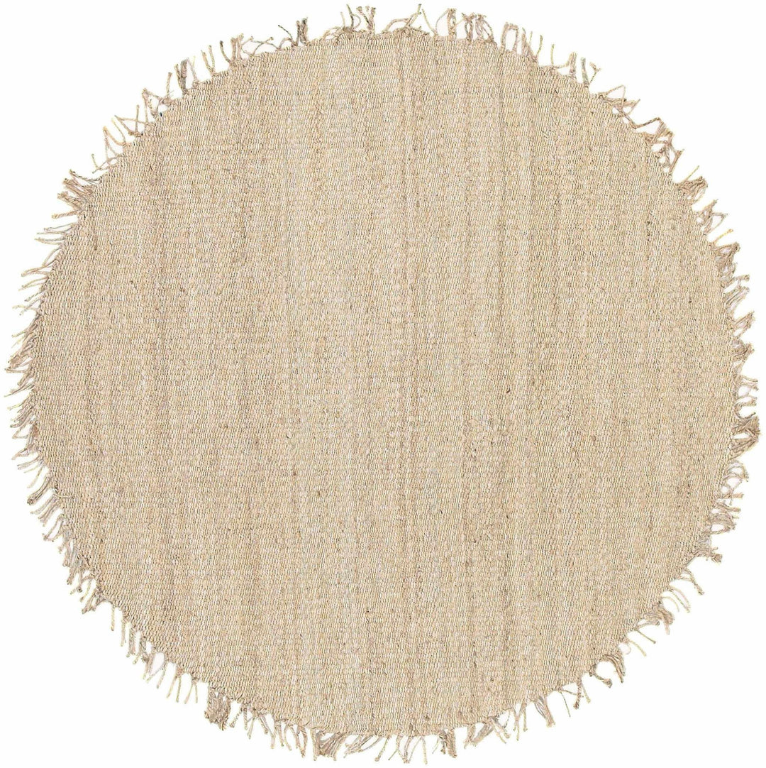 Hand Woven Tan Multi Size Jute Area Rug - The Rug Decor