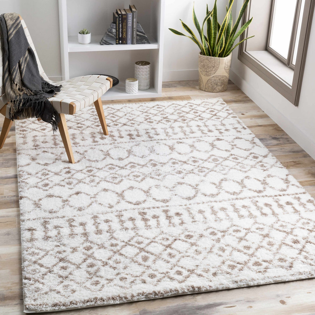 Ivory and Camel Traditional Tribal Design area rug - The Rug Decor
