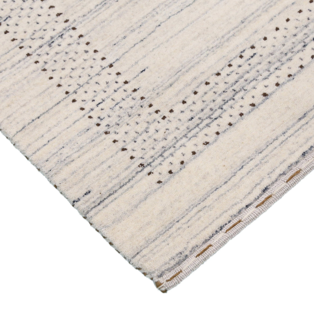 Ivory Gabbeh Design Hand Loomed Wool Area Rug - The Rug Decor