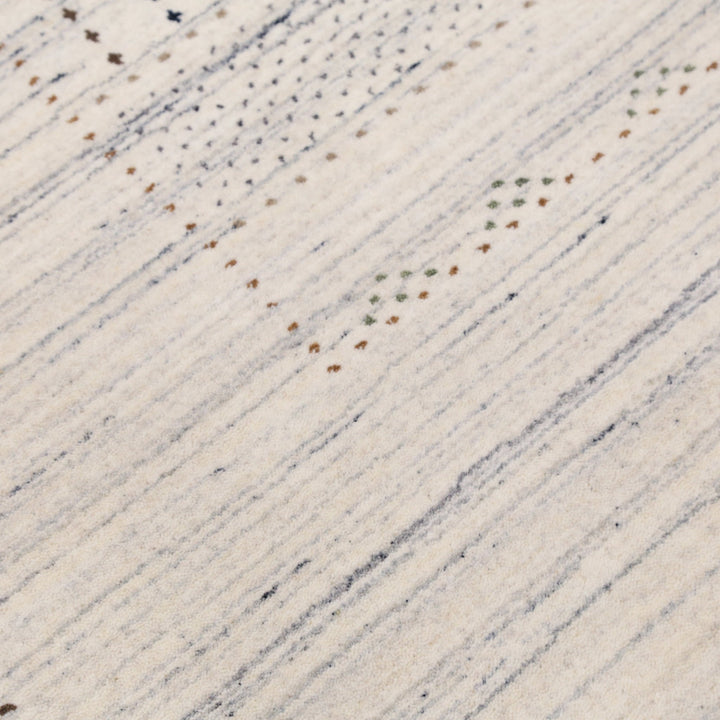 Ivory Gabbeh Design Hand Loomed Wool Area Rug - The Rug Decor