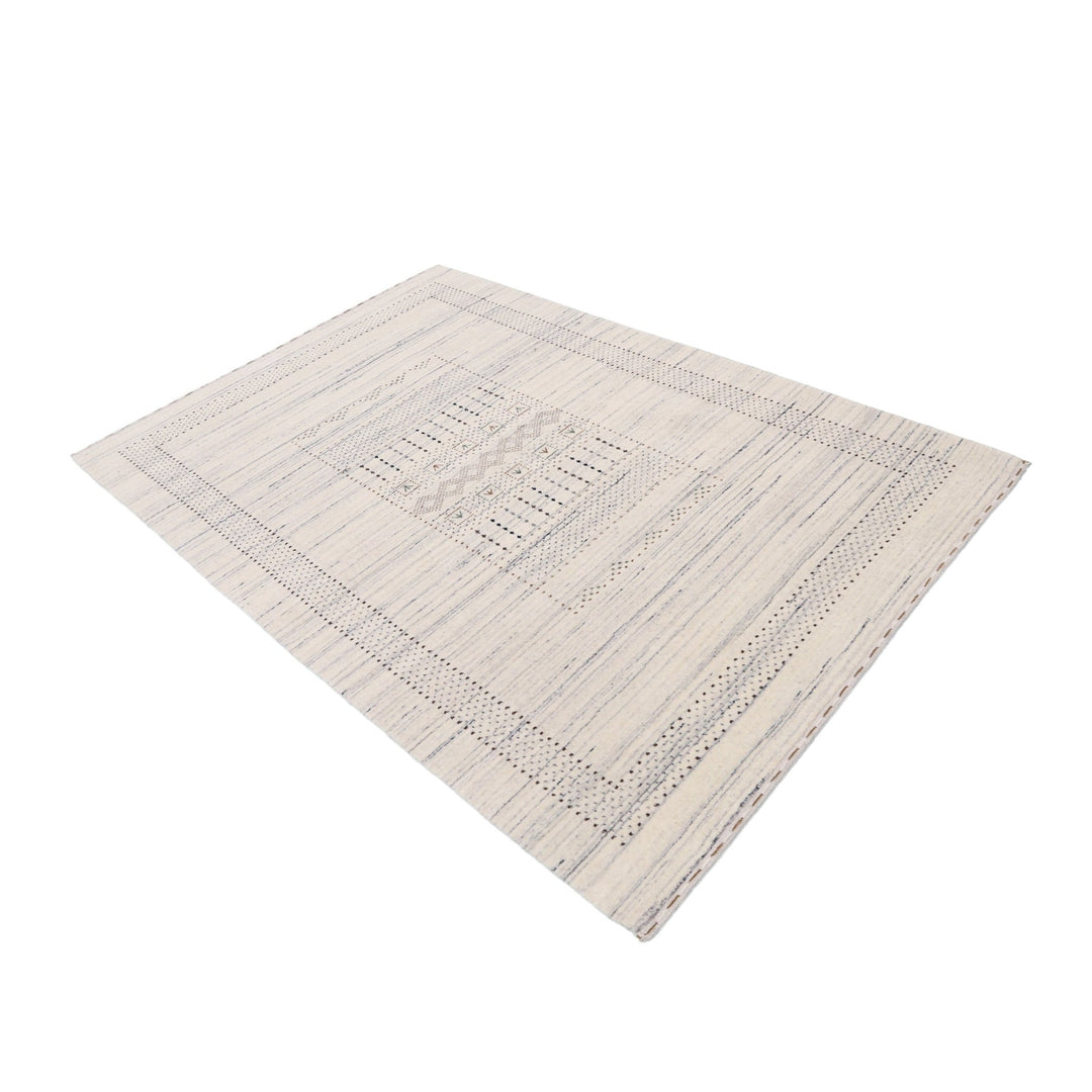 Ivory Gabbeh Design Hand Loomed Wool Area Rug - The Rug Decor