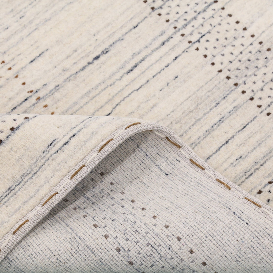 Ivory Gabbeh Design Hand Loomed Wool Area Rug - The Rug Decor