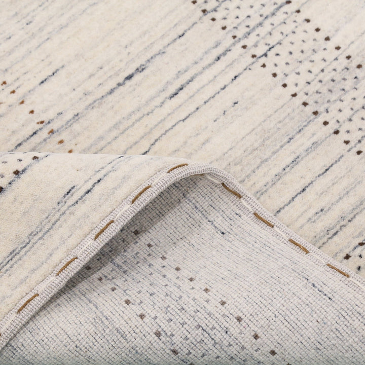 Ivory Gabbeh Design Hand Loomed Wool Area Rug - The Rug Decor