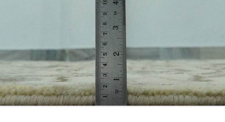 Ivory, Olive and Gray Traditional Hand Knotted Oriental Oushak 5x8 wool Area Rug - The Rug Decor