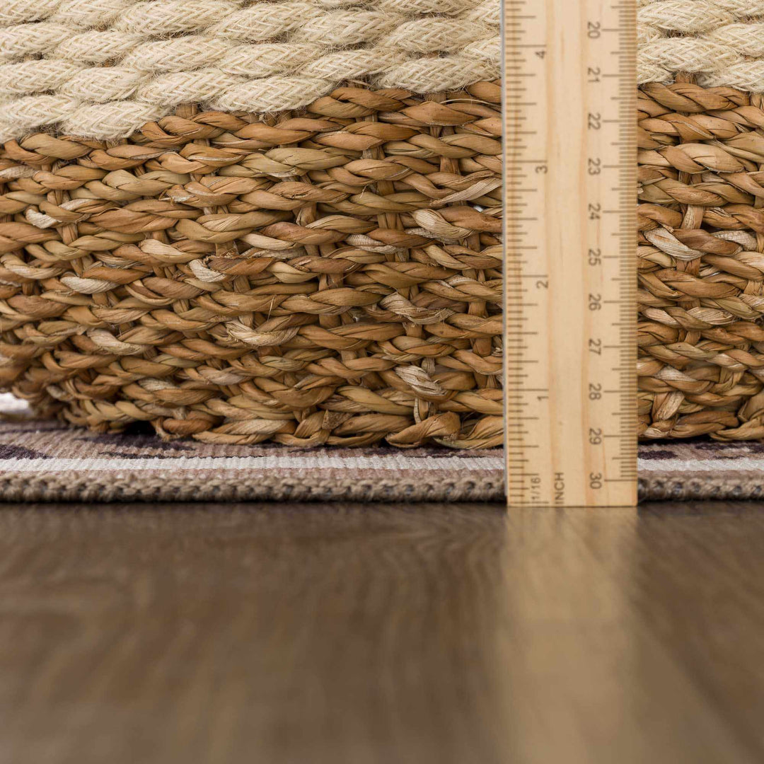 Ivory, Pink, Beige and Tan Beautiful Animal Printed Washable Kids Rug - The Rug Decor