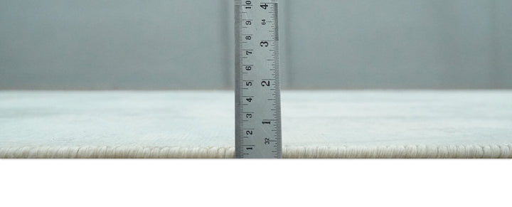 Modern Abstract Light Blue, Beige and Gray Hand loom 5x8 wool and Viscose Area Rug - The Rug Decor