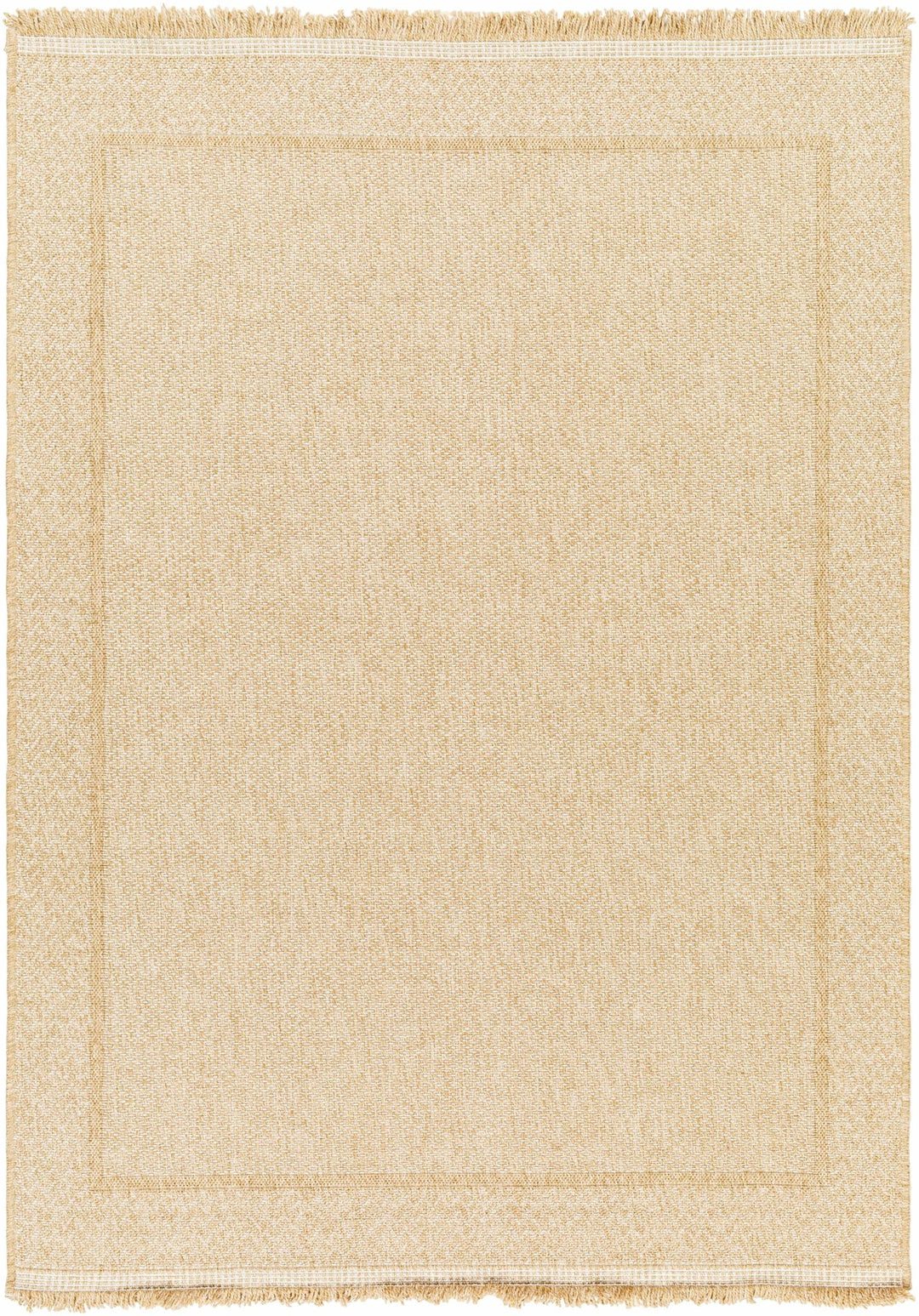Modern Dorie Beige And White Machine Woven Indoor & Outdoor Rug - The Rug Decor