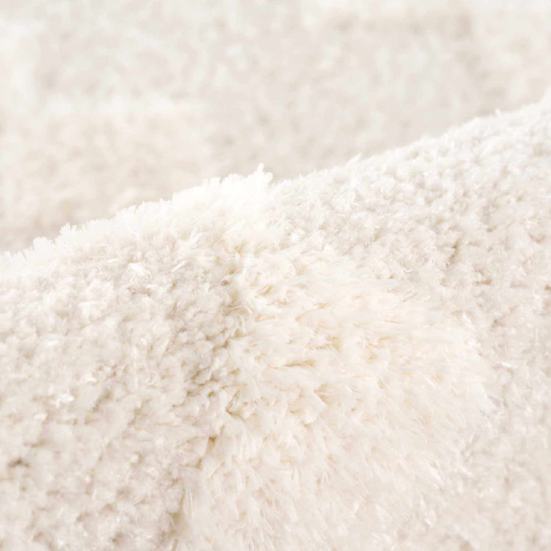 Modern Geometrical Ivory Stripes design Plush Pile area rug - The Rug Decor