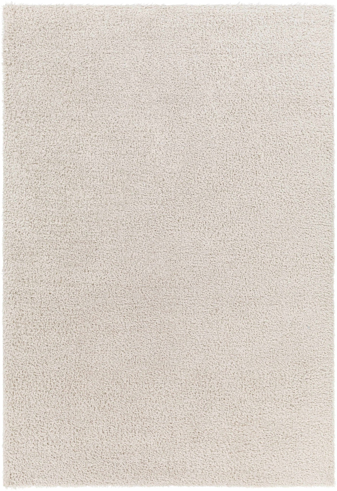 Modern Solid Beige Plush Pile Area Rug - The Rug Decor