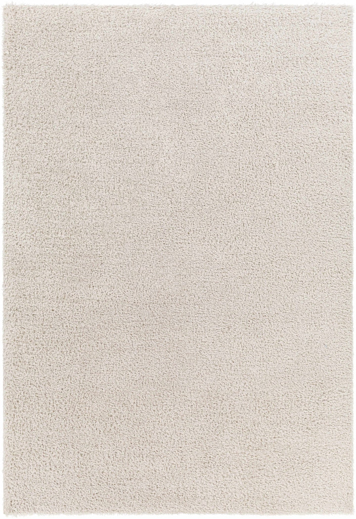 Modern Solid Beige Plush Pile Area Rug - The Rug Decor