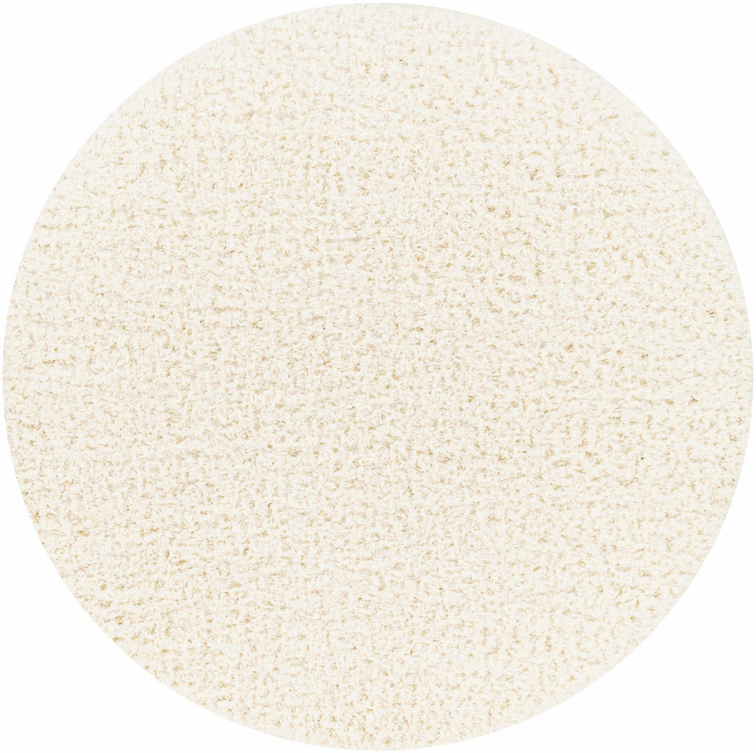 Modern Solid Ivory Moroccan Style Multi Size Plush Pile area rug - The Rug Decor