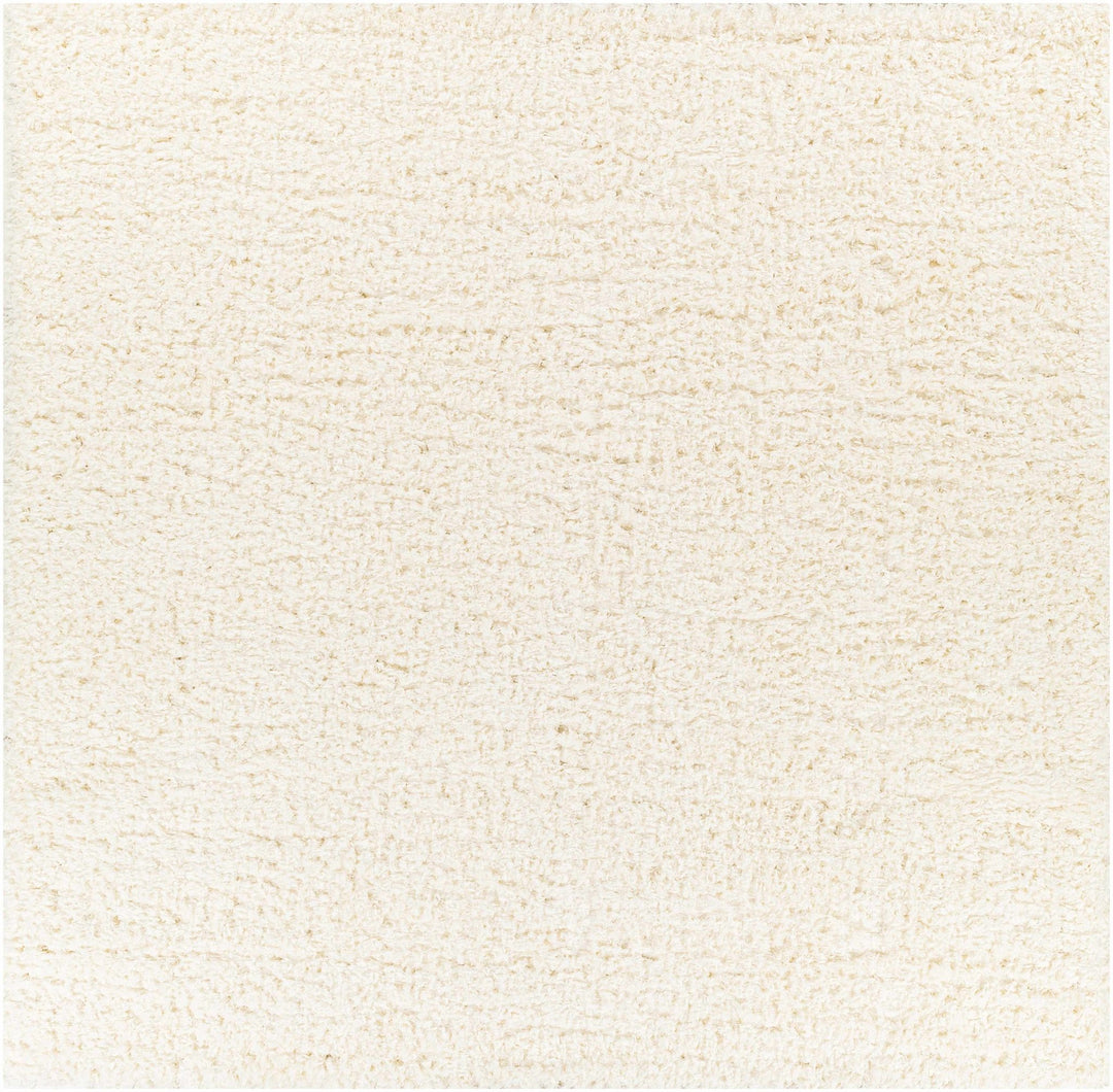 Modern Solid Ivory Moroccan Style Multi Size Plush Pile area rug - The Rug Decor