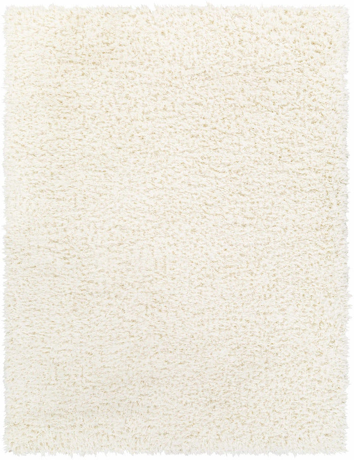 Modern Solid Ivory Moroccan Style Multi Size Plush Pile area rug - The Rug Decor