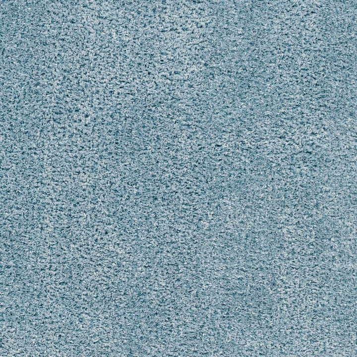 Modern Solid Light Blue Plush Pile Area Rug - The Rug Decor