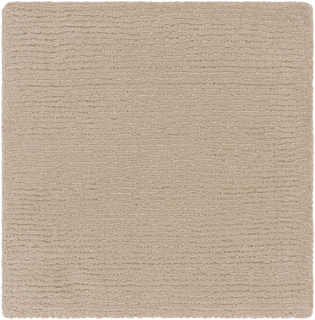 Modern Solid Plain Taupe Hand loomed Multi Size wool Rug - The Rug Decor