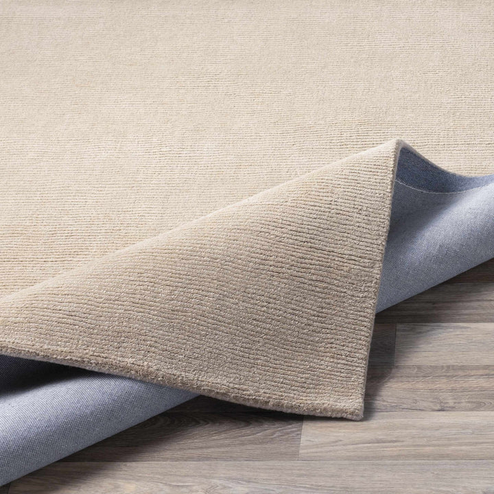 Modern Solid Plain Taupe Hand loomed Multi Size wool Rug - The Rug Decor