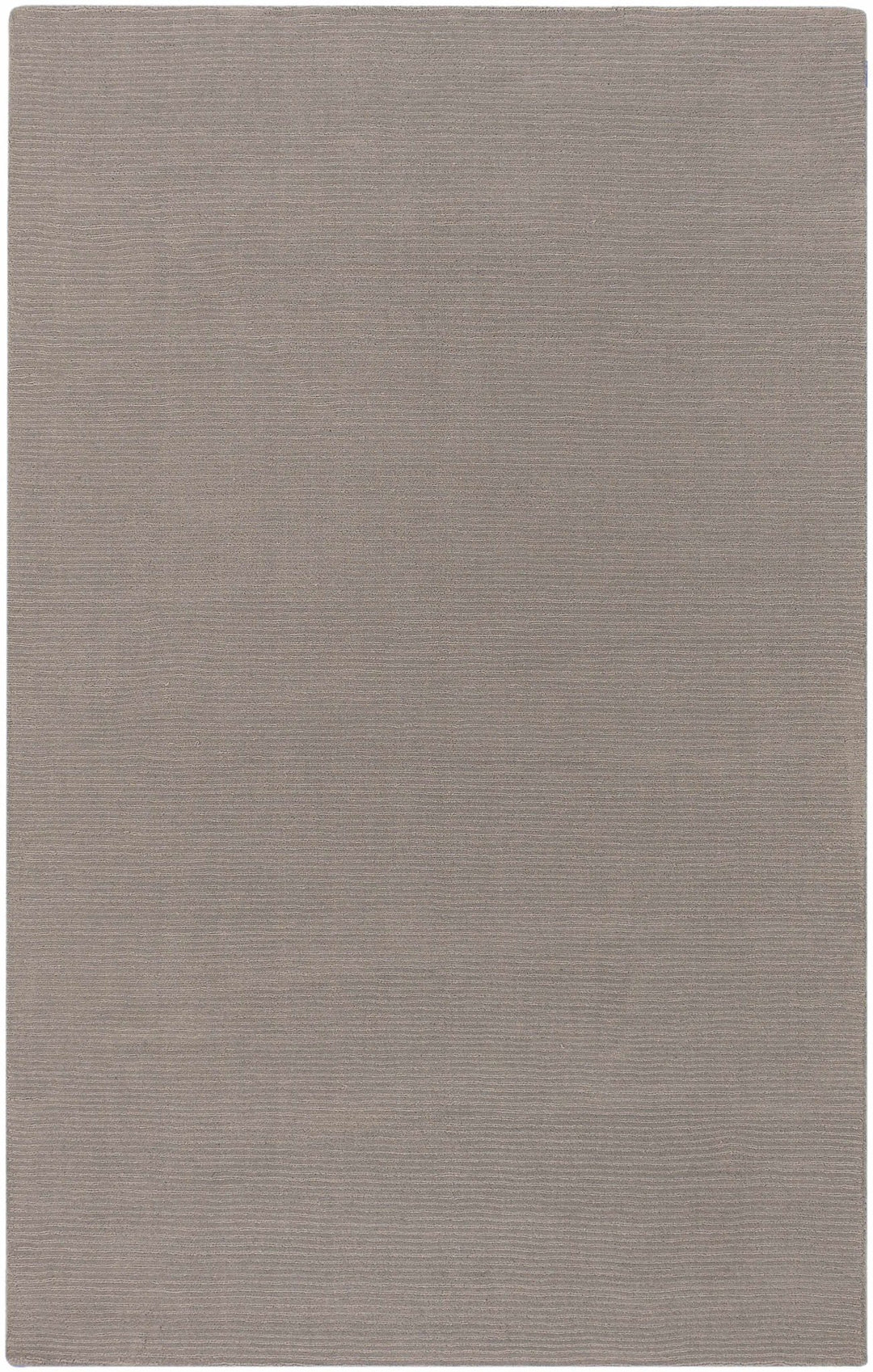 Modern Solid Taupe Stripes Texture Hand - loom Multi Size Wool Area Rug - The Rug Decor