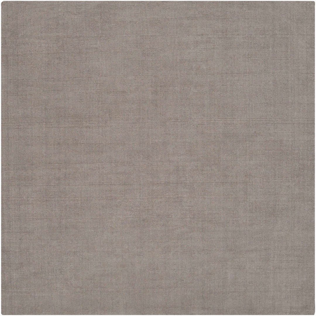 Modern Solid Taupe Stripes Texture Hand - loom Multi Size Wool Area Rug - The Rug Decor
