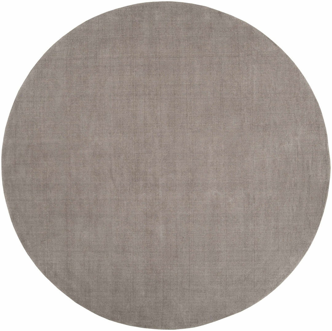 Modern Solid Taupe Stripes Texture Hand - loom Multi Size Wool Area Rug - The Rug Decor